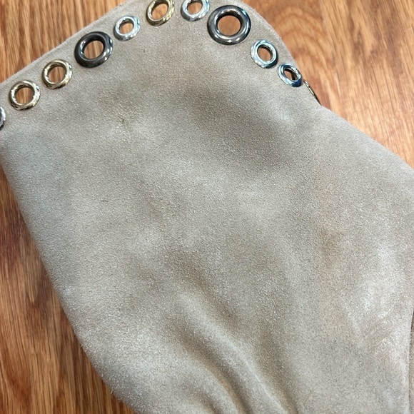 IRO x REVOLVE SUDEKA BOOTS Light Khaki suede pull on size 38 women’s - Picture 8 of 13